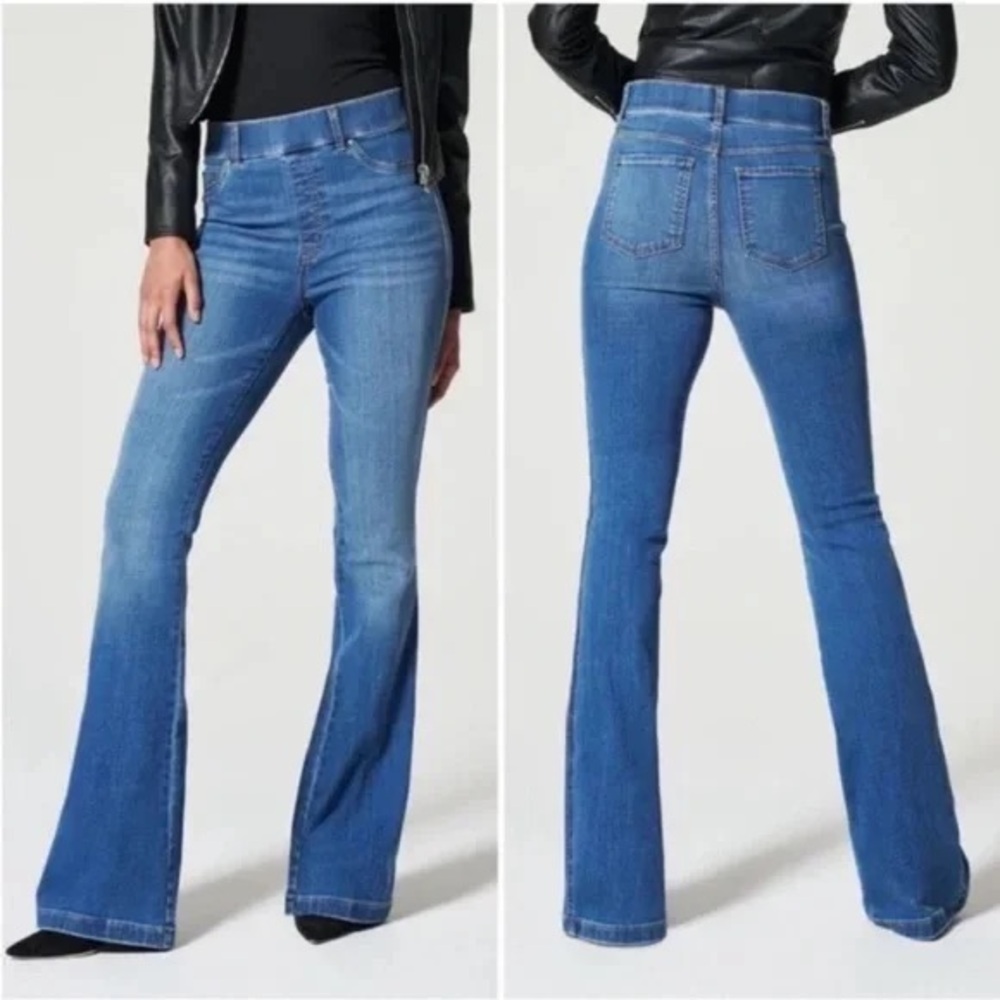 SPANX Dark Blue Flare Jeans